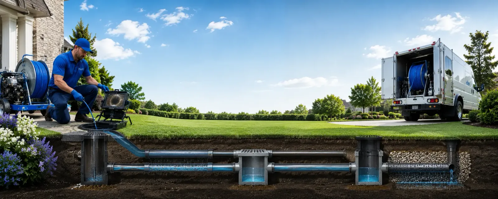 Outdoor drain cleaning information for Hewett, WV